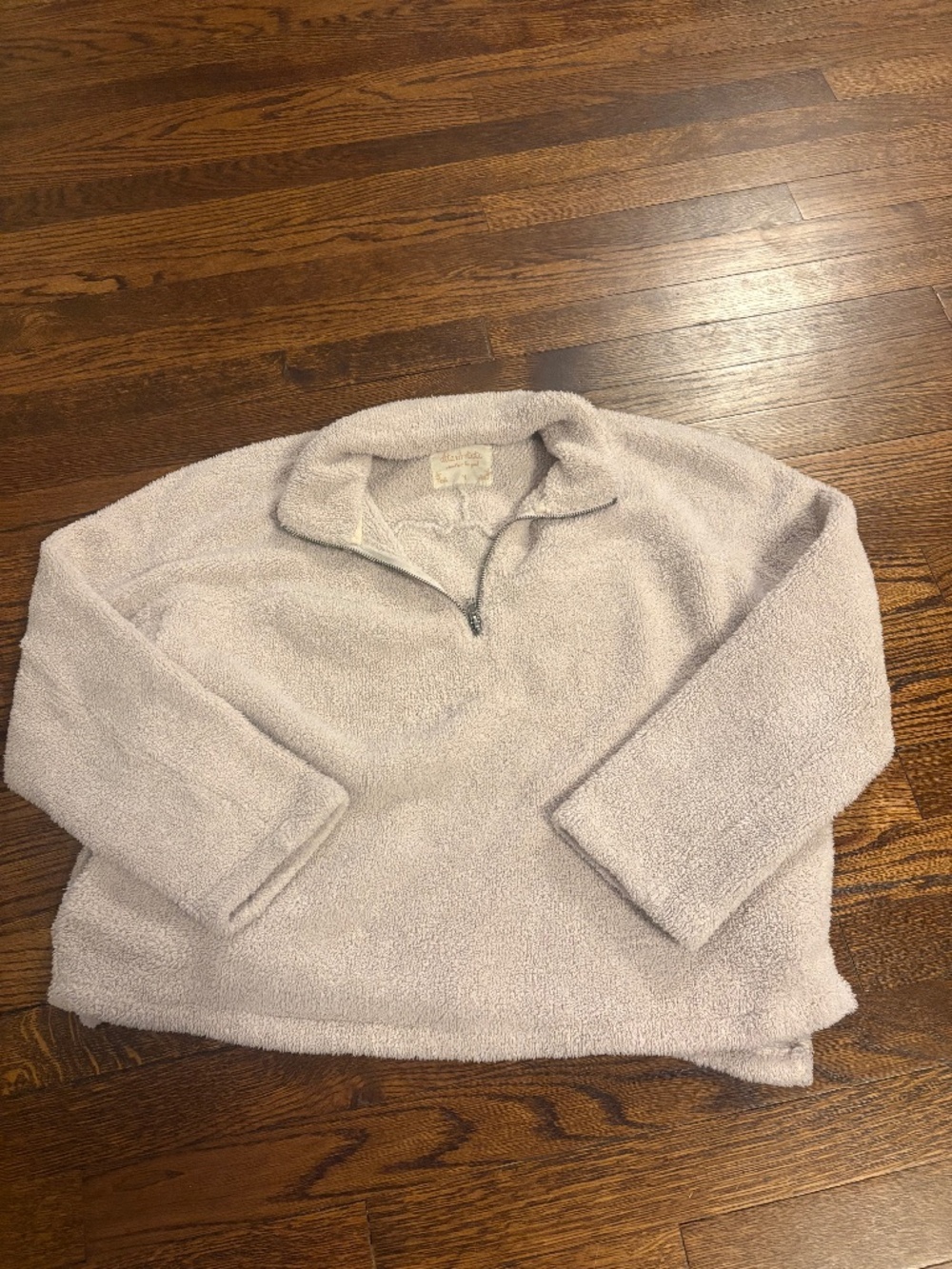 Altar'd State- Cream Sherpa Quarter Zip- Medium